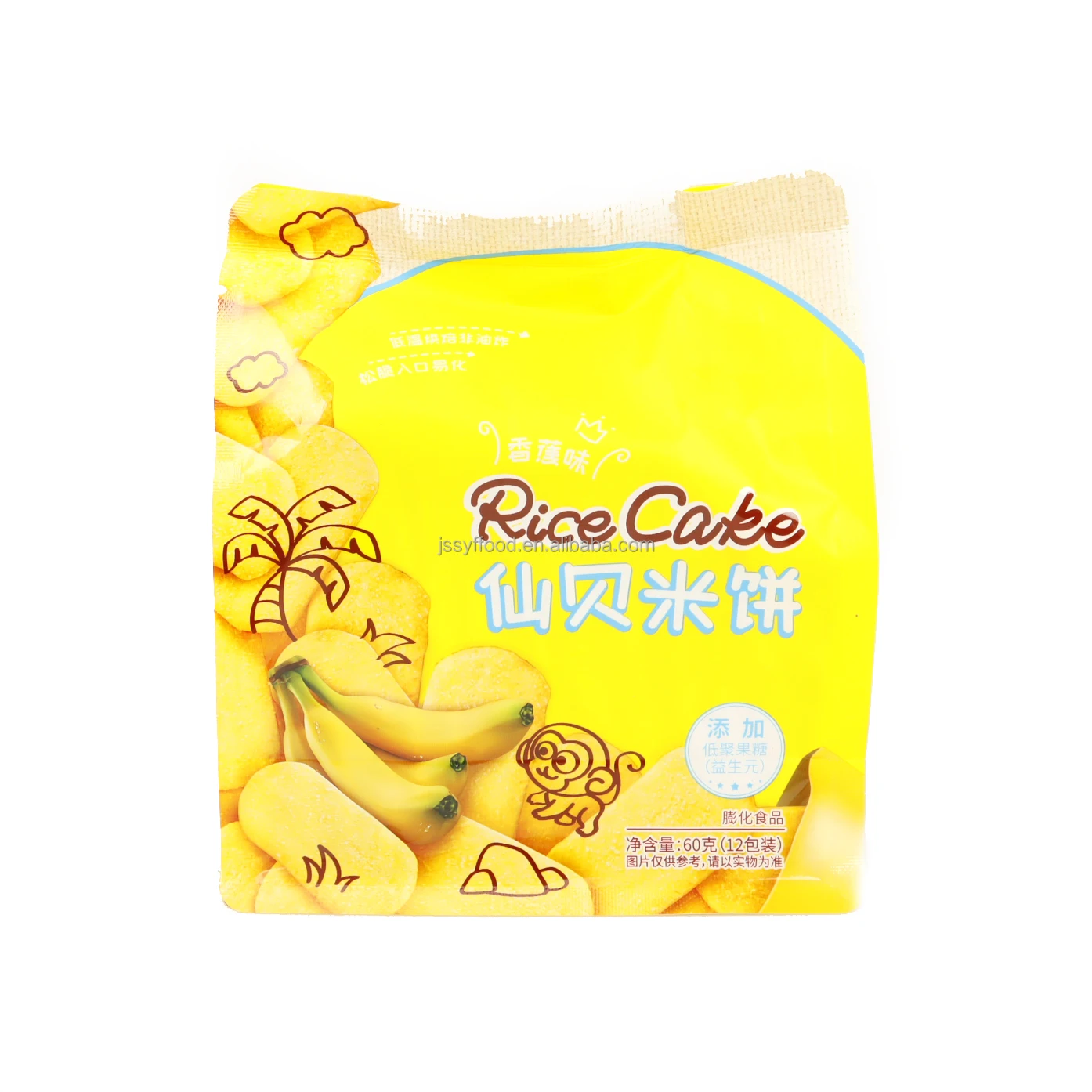 Snack food manufacturers wholesale health casual snacks delicious crisp rice biscuits non fried