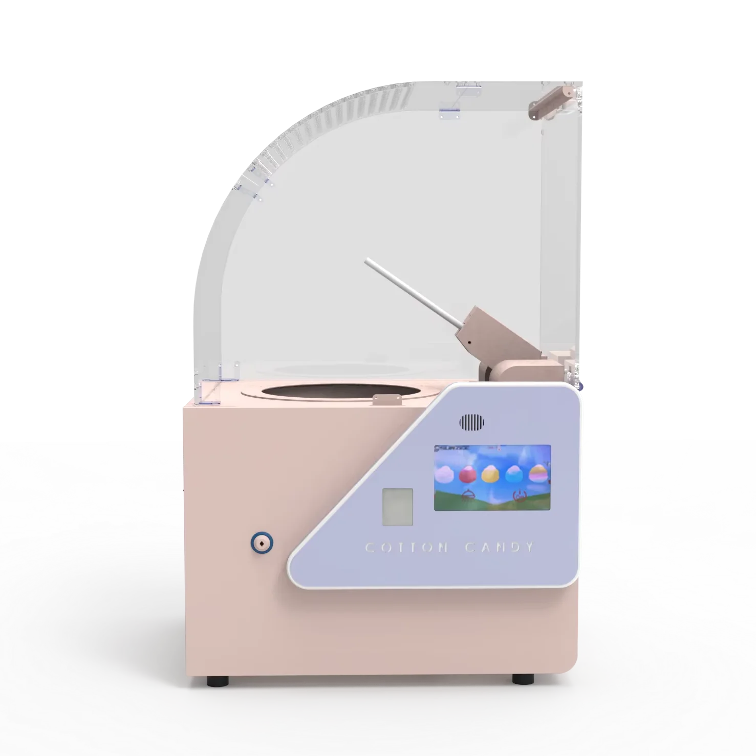 Small semi-automatic cotton candy machine professional commercial equipment vending machine food manufacturing