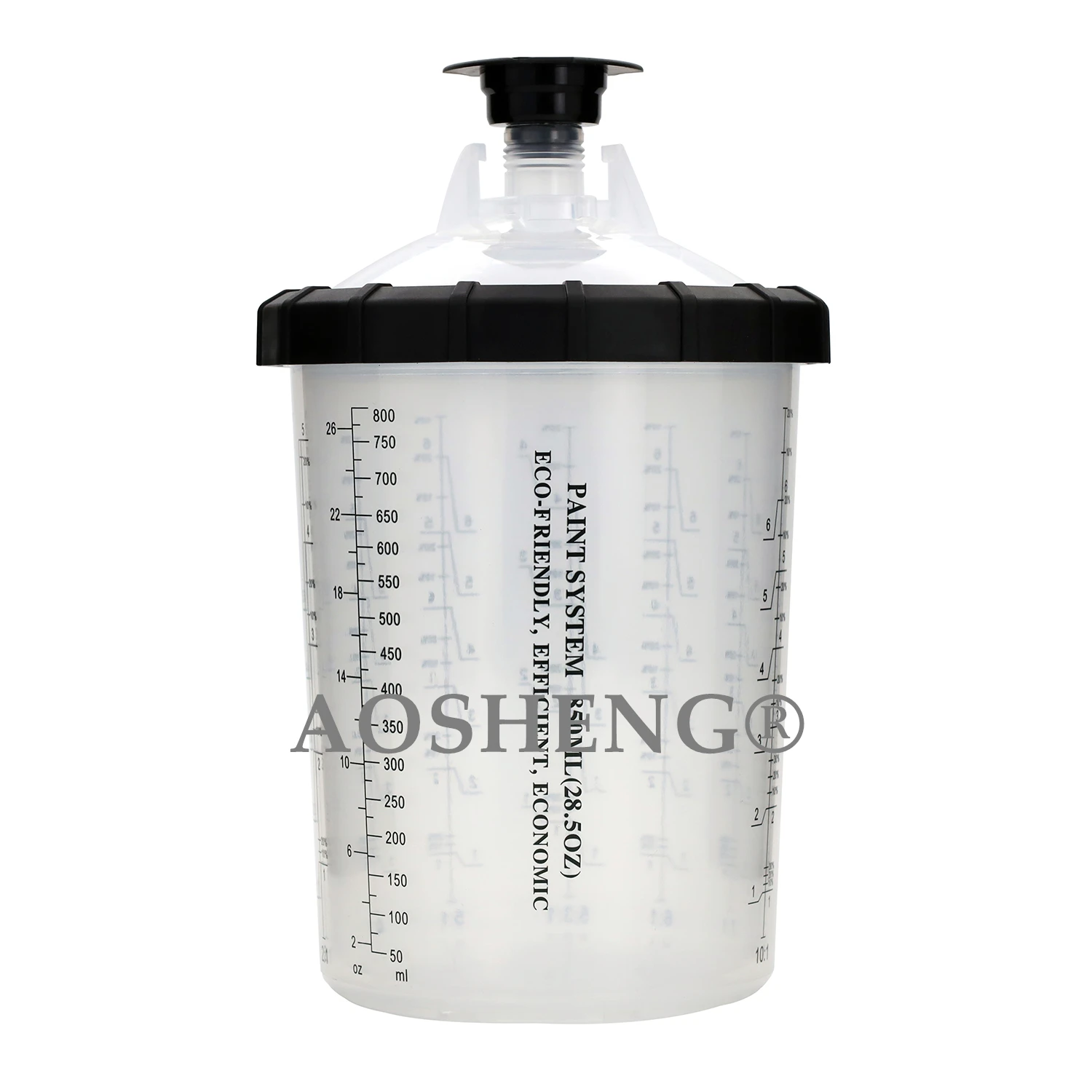 paint cup system with 125 mic