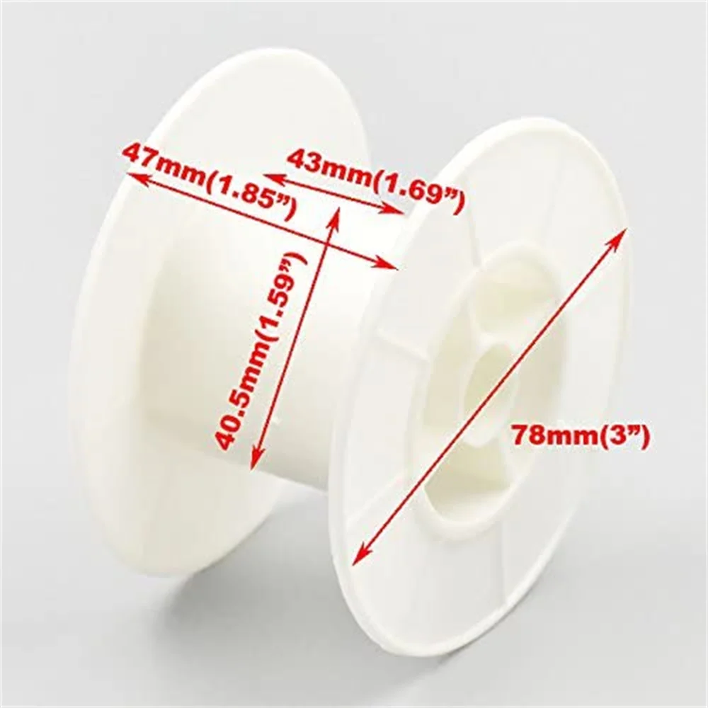 EMPTY Bobbin ROUND HARD PLASTIC Wire SPOOLS END Clear 4 Ribbon Lace Line