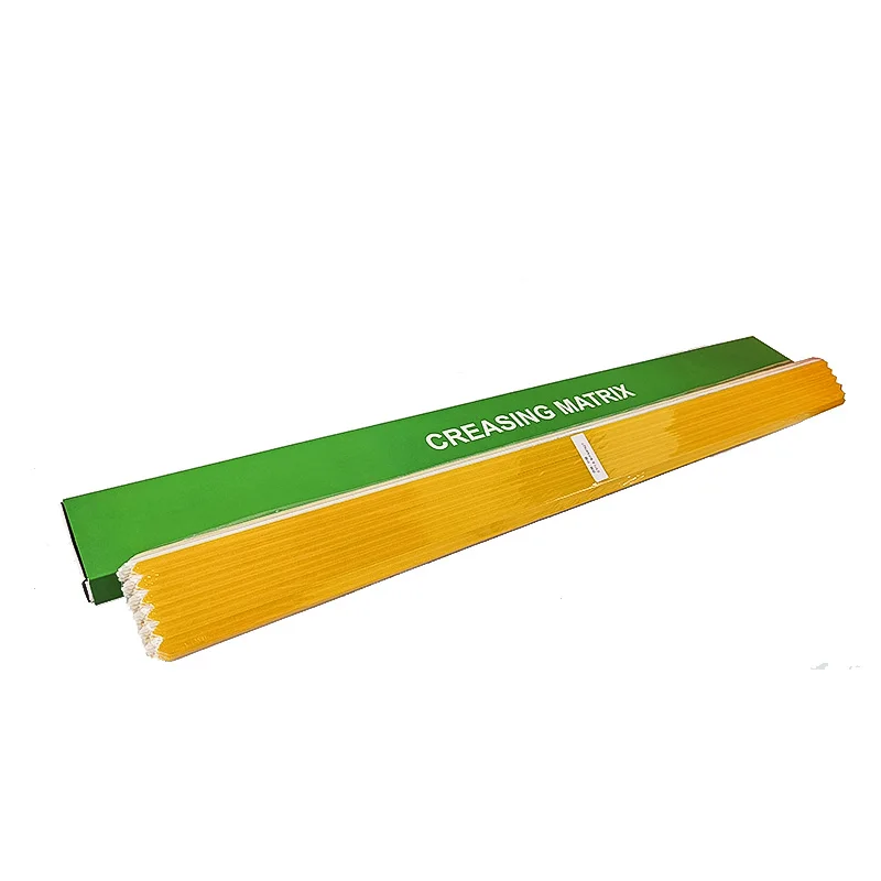 Made In China High Adhesive Narrow Standard Fiber Base Creasing Matrix for Long Run(100cm/pc)