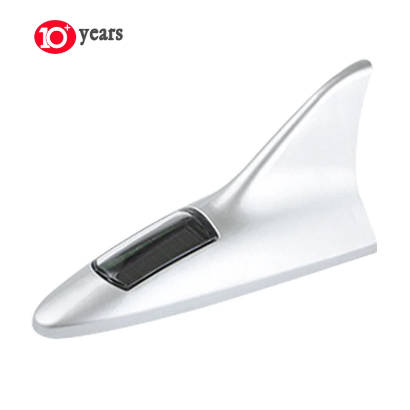 Waterproof Universal Aerials Car Accessories Roof Decoration LED Strobe Light Solar Shark Fin Antenna