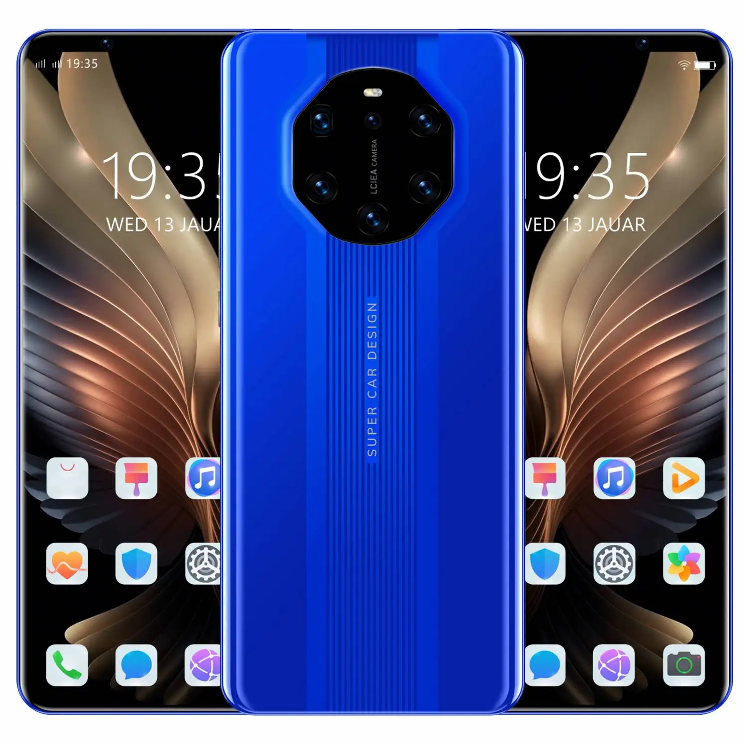 Мобильный телефон M40 RS 5 8 дюйма 5G LET пять камер Android-смартфоны 12 + 512 ГБ MTK6889Ultra моноблок две SIM-карты