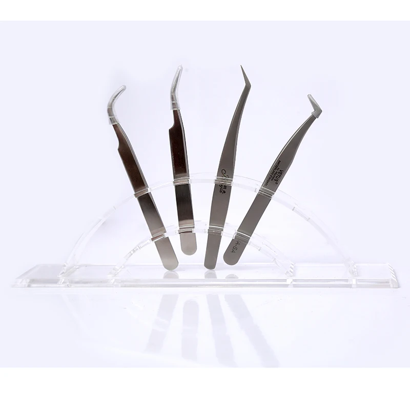 stainless tweezers for individual lash extensions volume lash extension tweezers private label logo