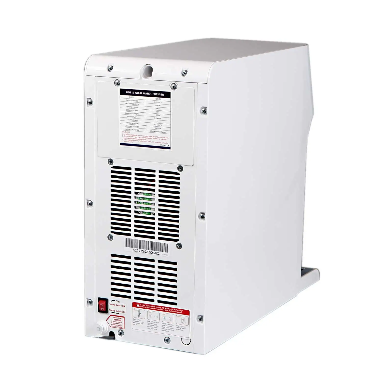 Most popular modern mini POU desktop hot and cold UF filter system water dispenser