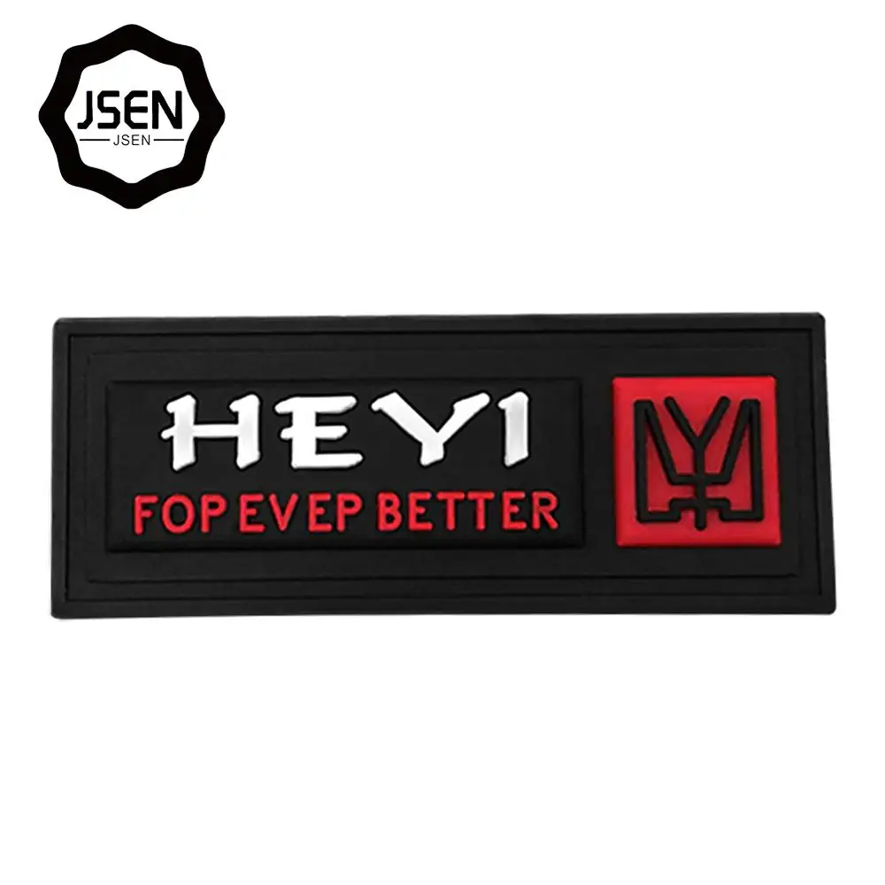 Sew on Embossed Custom Private Brand Name 3D Logo Garment Soft PVC Rubber Patch Labels for Clothing
