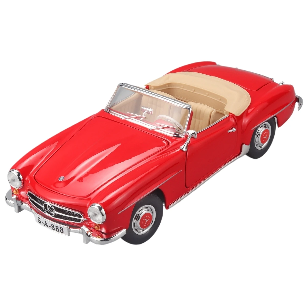 Maisto 1:18 Mercedes-Benz 190 alloy car model retro classic car collection toy decoration live hot sale