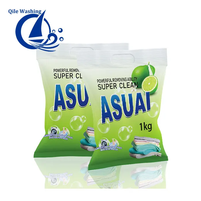 Africa OEM High Foam Washing Powder Good Quality Laundry Detergent Effect Washing Machine Powder Wholesale Detergent Powder Bag