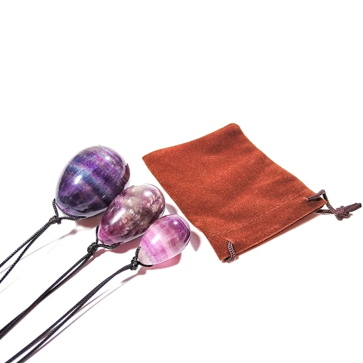 ГГц 100% подлинные яйца Yoni для женщин Кегель тренировка перфорированные натуральные нефритовые 3 размера оптовая продажа украшения