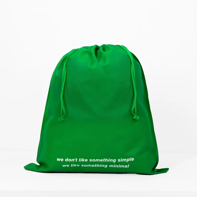 Изготовленные на заказ экологически чистые нетканые упаковочные сумки RPET для обуви с логотипом