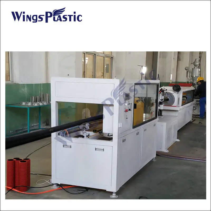 Plastic machine manufacturer hdpe corrugated pipe making machine/ double wall corrugated DWC pipe machine