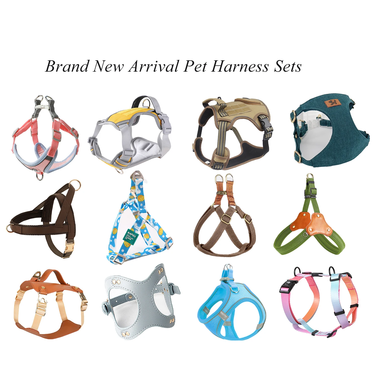 D1512 Detachable Buckle Carabiner Clasp Metal d ring Buckle for Pet Harness Hardware