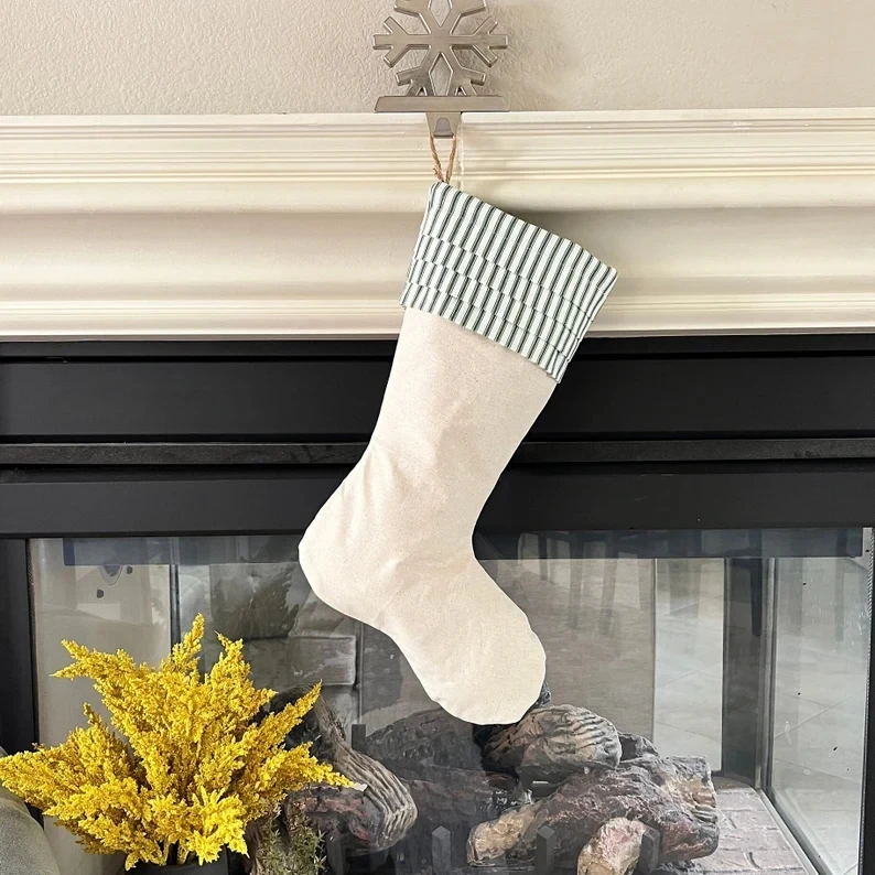 Wholesale Striped Stockings Christmas Personalized Xmas Custom Christmas Stocking