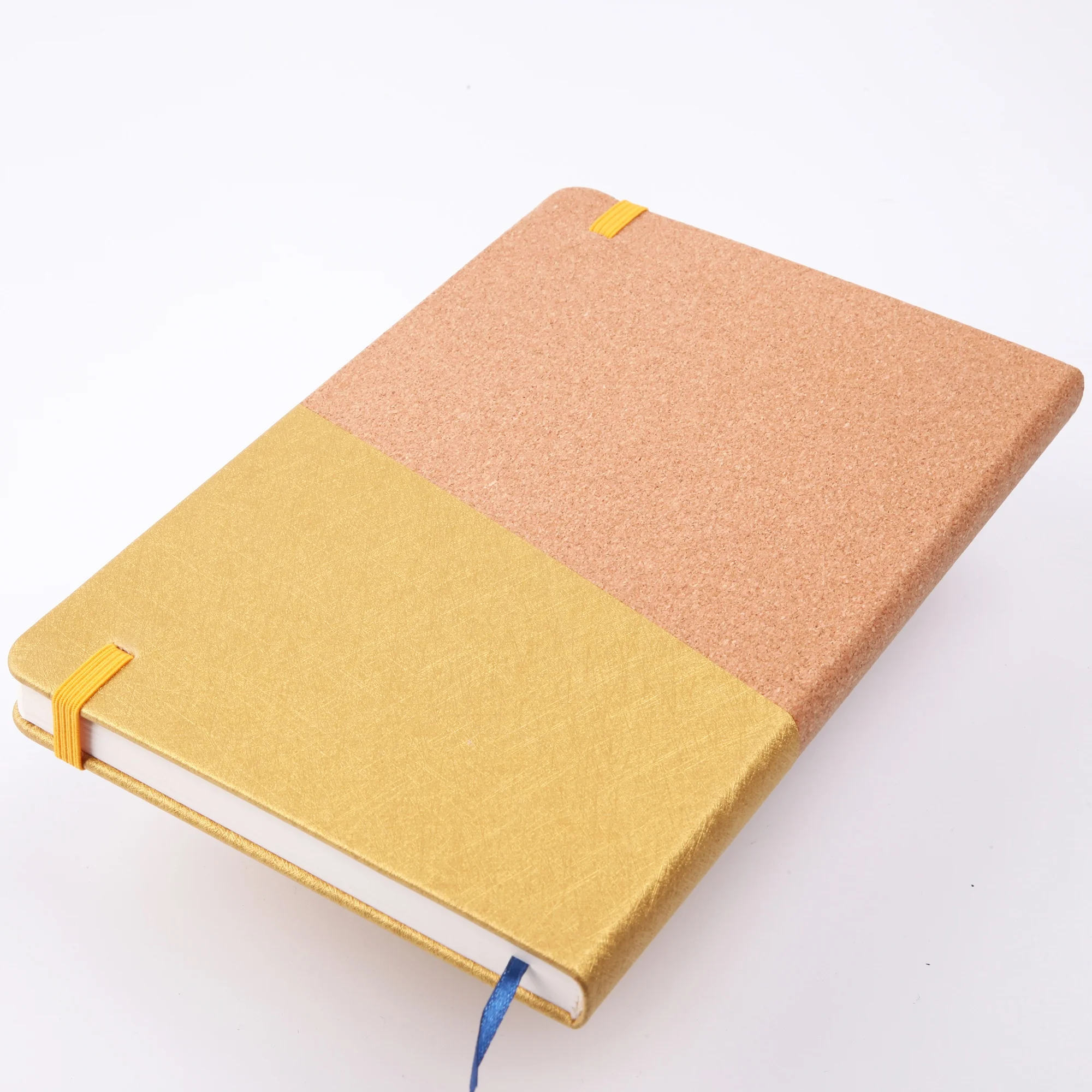 Office Cork Notebook With Elastic Band Eco Friendly  wood cork cover Lined Paper note book