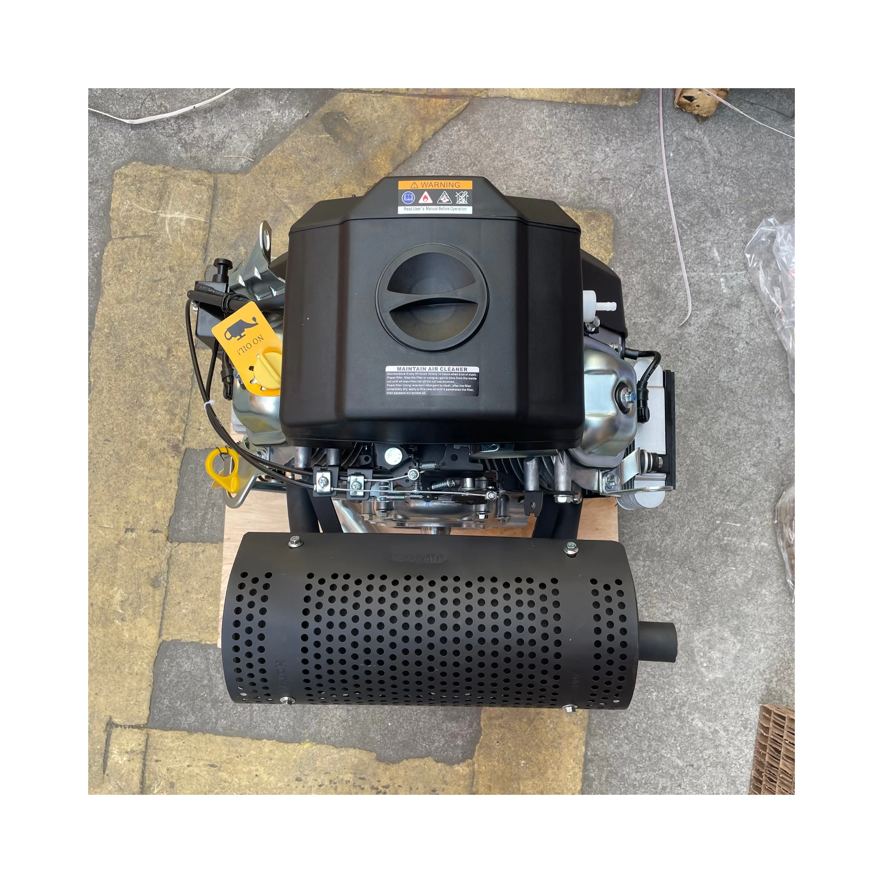 Совместимый 670CC 4-тактный бензиновый двигатель 2V78 с горизонтальным валом в двухцилиндровый Новый станок R670D