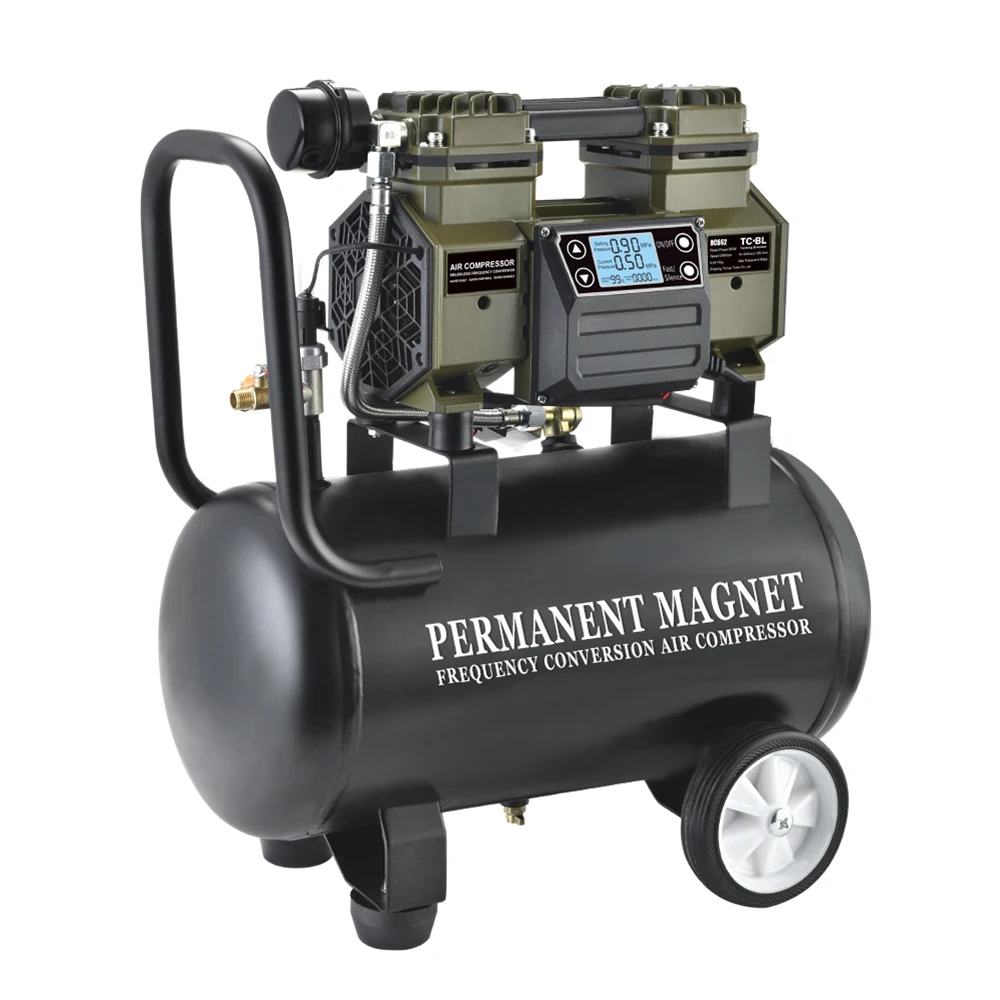 
Portable Eectric Air Compressor with 17L Aluminum Tank Powered by AC power 