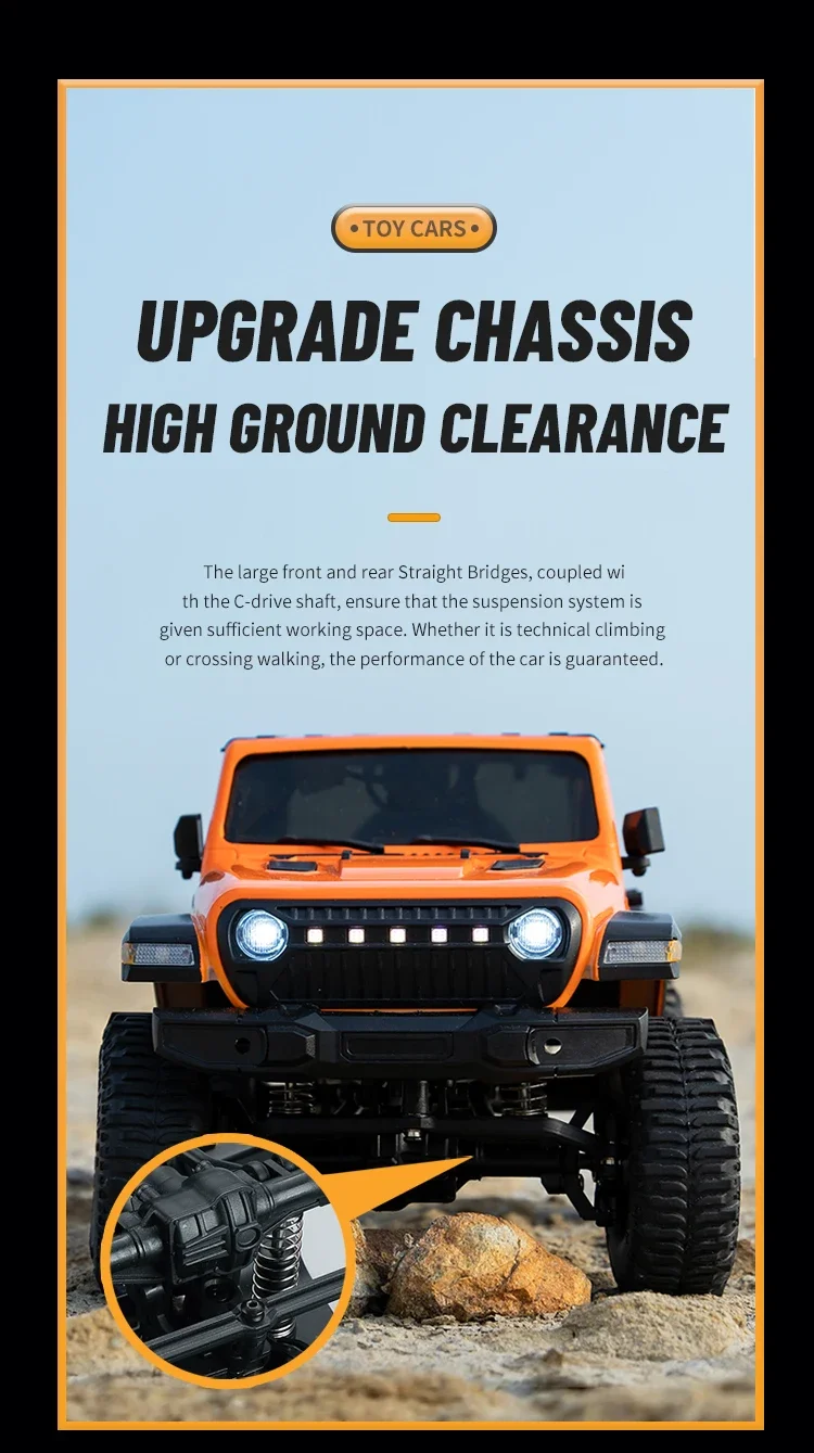 Новые модели JJRC C8801RC 1:16 по бездорожью 2 4 г 4WD для скалолазания со светодиодными фарами полноразмерная трансмиссия детей рождественские подарки