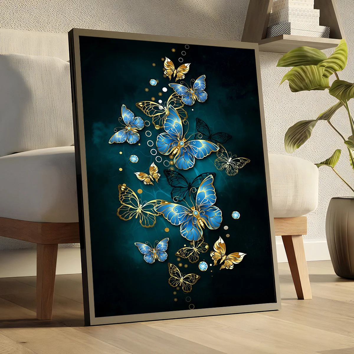 Wall Art Canvas Painting color Butterfly Poster Modern Luxury Minimalist Wall Pictures Living Room Home Decor Painting