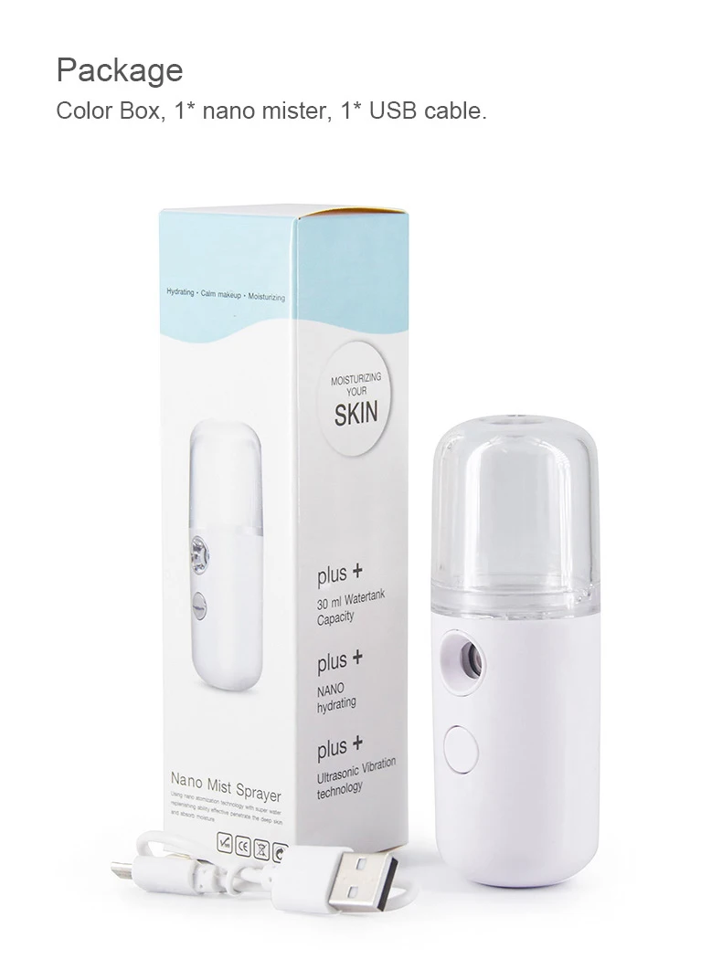  Usb увлажняющий Распылитель для лица Mister Electric Mini Mist Nano