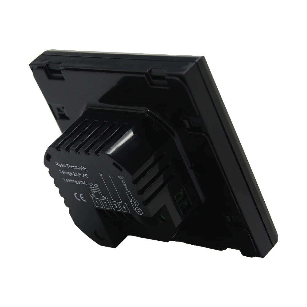 Beok TGT70-WIFI-EP wifi thermostats for electric underfloor heating system black glass touch screen temperature controller