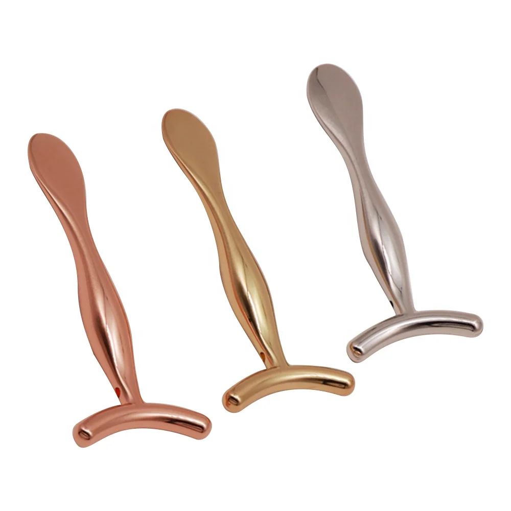 Лазерный Т-образный ролик для глаз с логотипом, металлические косметические лопатки, маска для лица, ложка, «сделай сам», шпатель для смешивания крема для глаз, лопатка для массажа от морщин