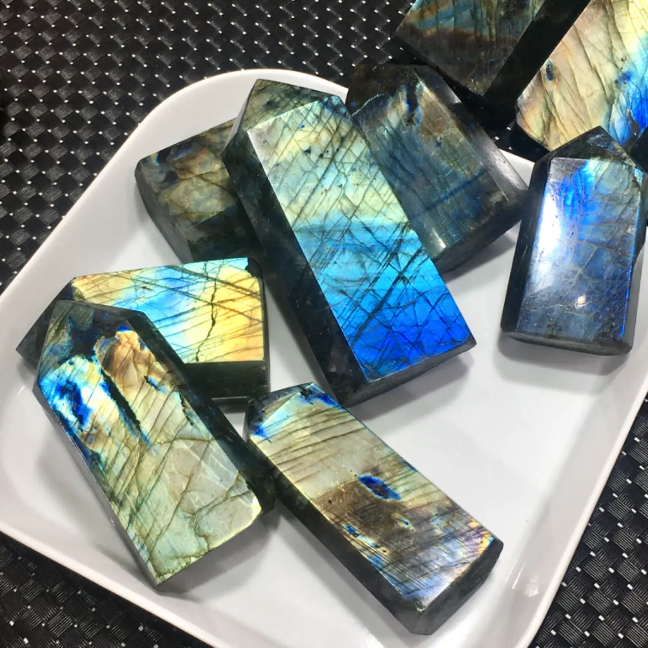 Healing Natural Labradorite Stone Polished Flashy Labradorite Towers High Quality Crystal Point For Sale