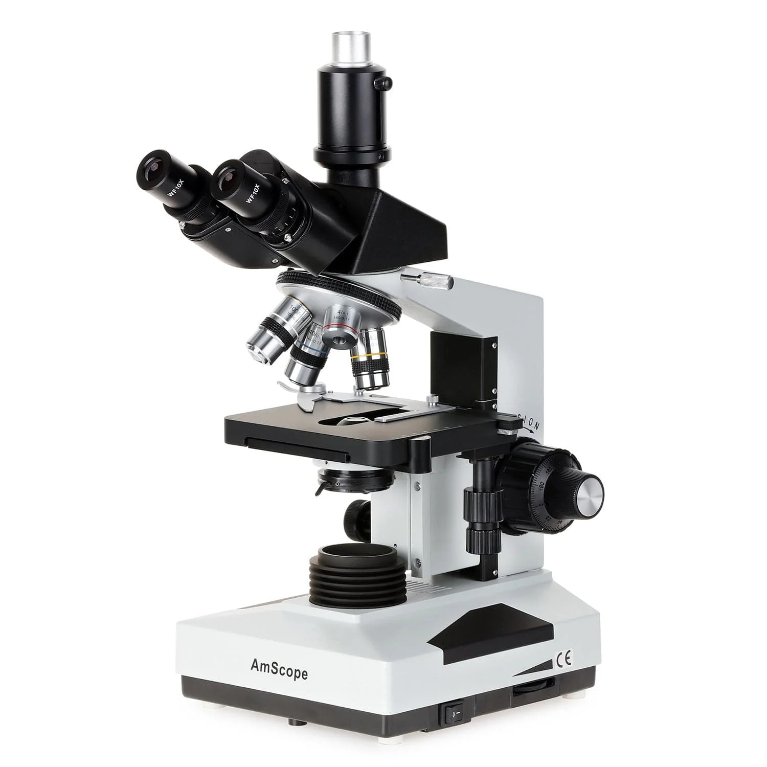 AmScope 40X-2000X Trinocular Biological Compound Microscope w/3MP USB 2.0 C-mount Camera