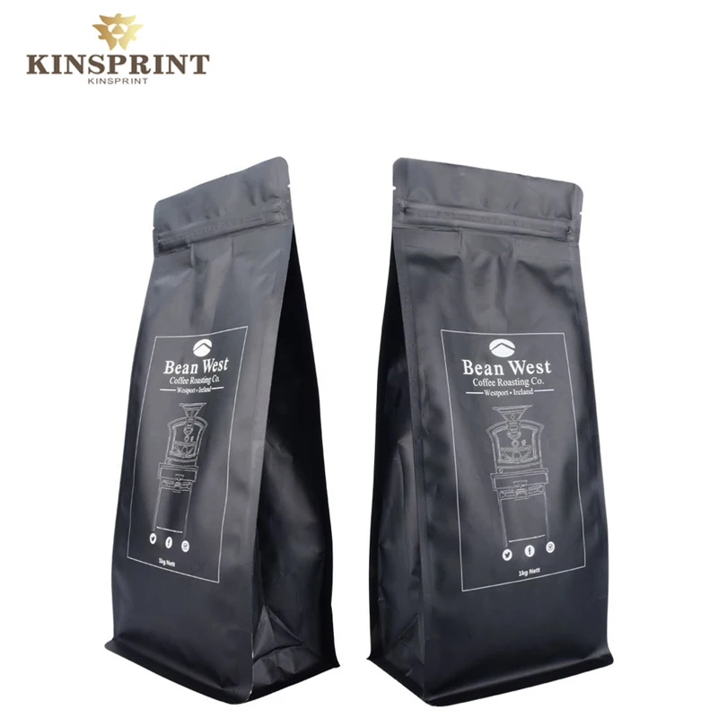 wholesale different size red coffee bean packaging bags  soudure sac plastique