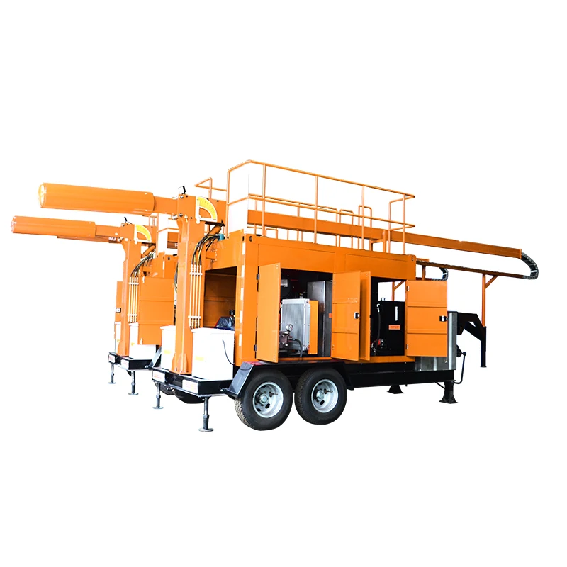 professional concrete truck drum cleaning mixer drums cleaning system 1400bar diesel machine