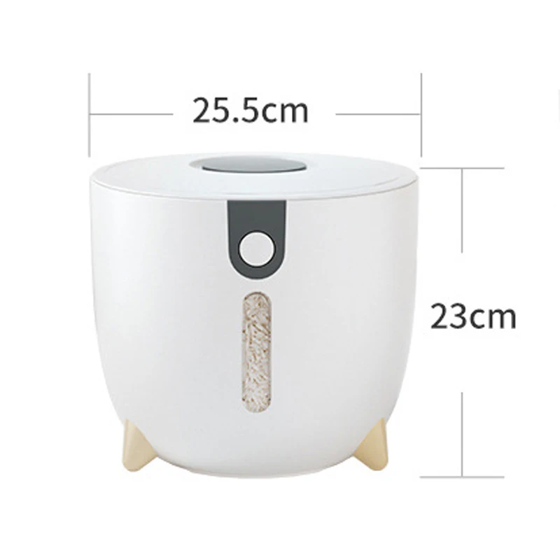 Amazon Hot Food Storage Container Plastic Grain Storage Box 5Kg Airtight Rice Dispenser