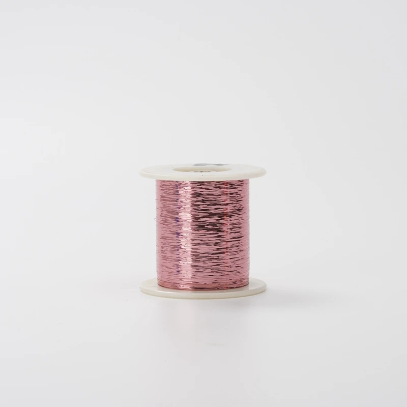 
thread gold Plastic cone Metal thread Colored M Type Metallic Yarn for Weaving and Decoration 