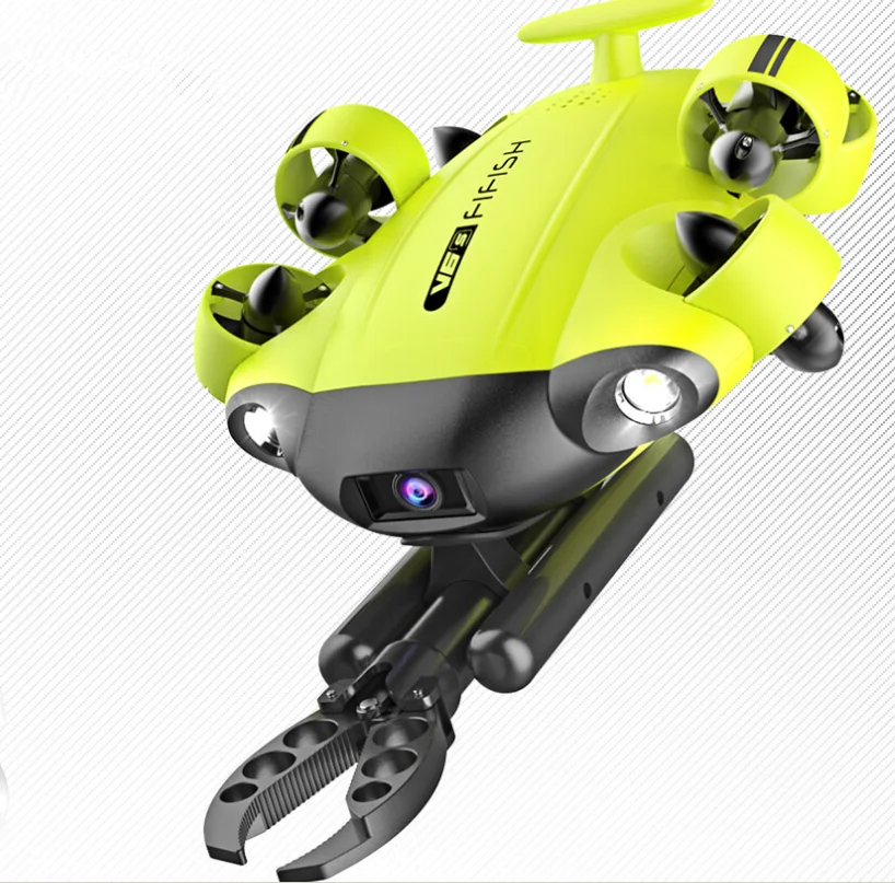 Спасательный и подводный инспекционный робот-Дрон Fifish V6S с Роботизированной рукой и глубиной 100 м