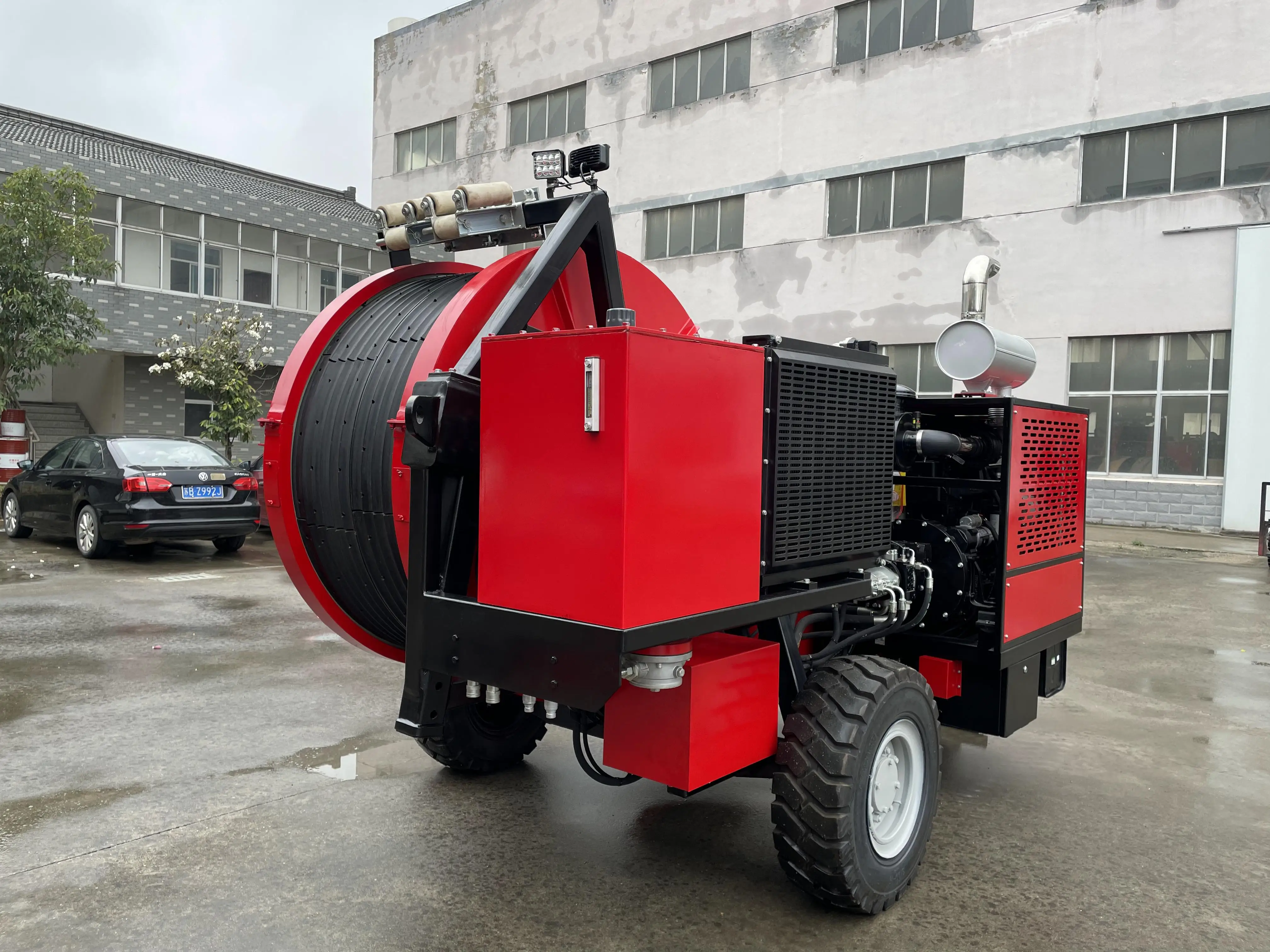 2 x 40KN Overhead Line Equipment 77kw(103hp) Twin-Bundle Conductor Hydraulic Tensioner