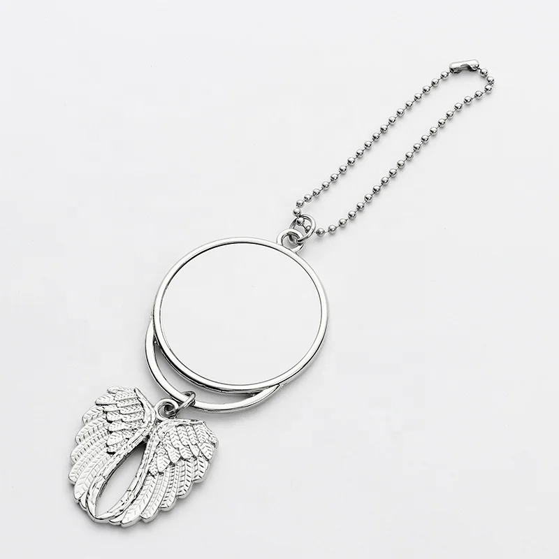 New Angel Wing Christmas Sublimation Ornament Blank Sublimation Car Pendant