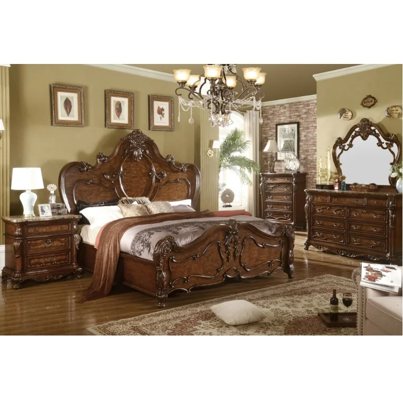 America style  hand carved luxury bedrooms WA208