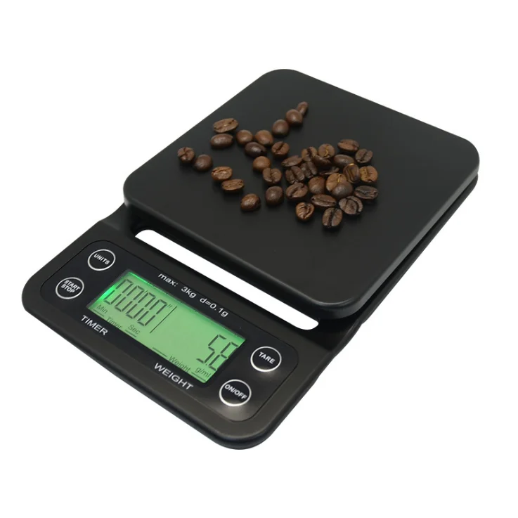 Lowest Price 5 kg 0.1g Electronic Weighing Food Kitchen Scale  Digital Coffee Scale With Timer