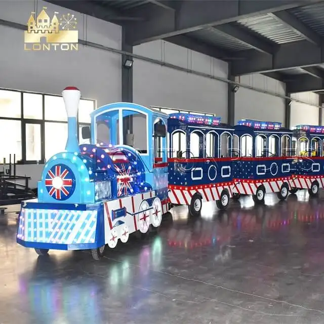 
Amusement Indoor fairground rides mini kids electric trackless train for sale 