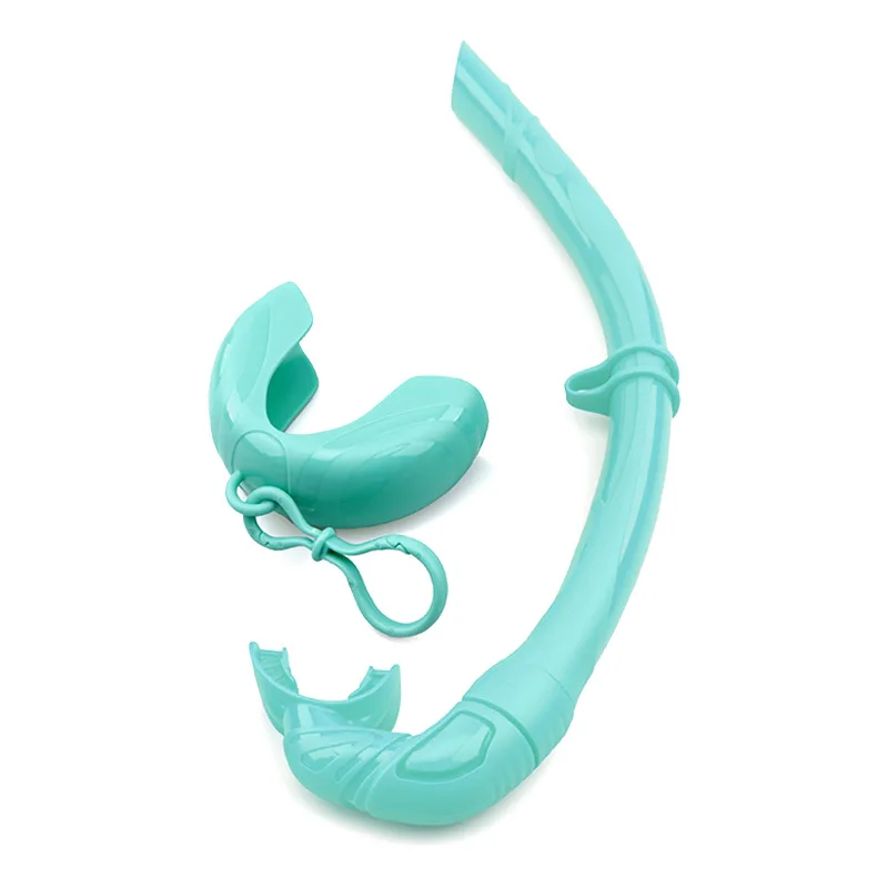 Factory OEM ODM Silicone Mouthpiece SImple Clip Large Caliber No Valve Breath Freely Swimming Adult Free Diving Snorkel Tube