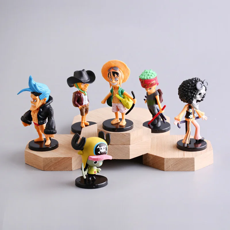 Мини набор фигур аниме фигурка одна штука Обезьяна D. Luffy Roronoa Zoro экшн-фигурка 6 шт./набор продается в наборе