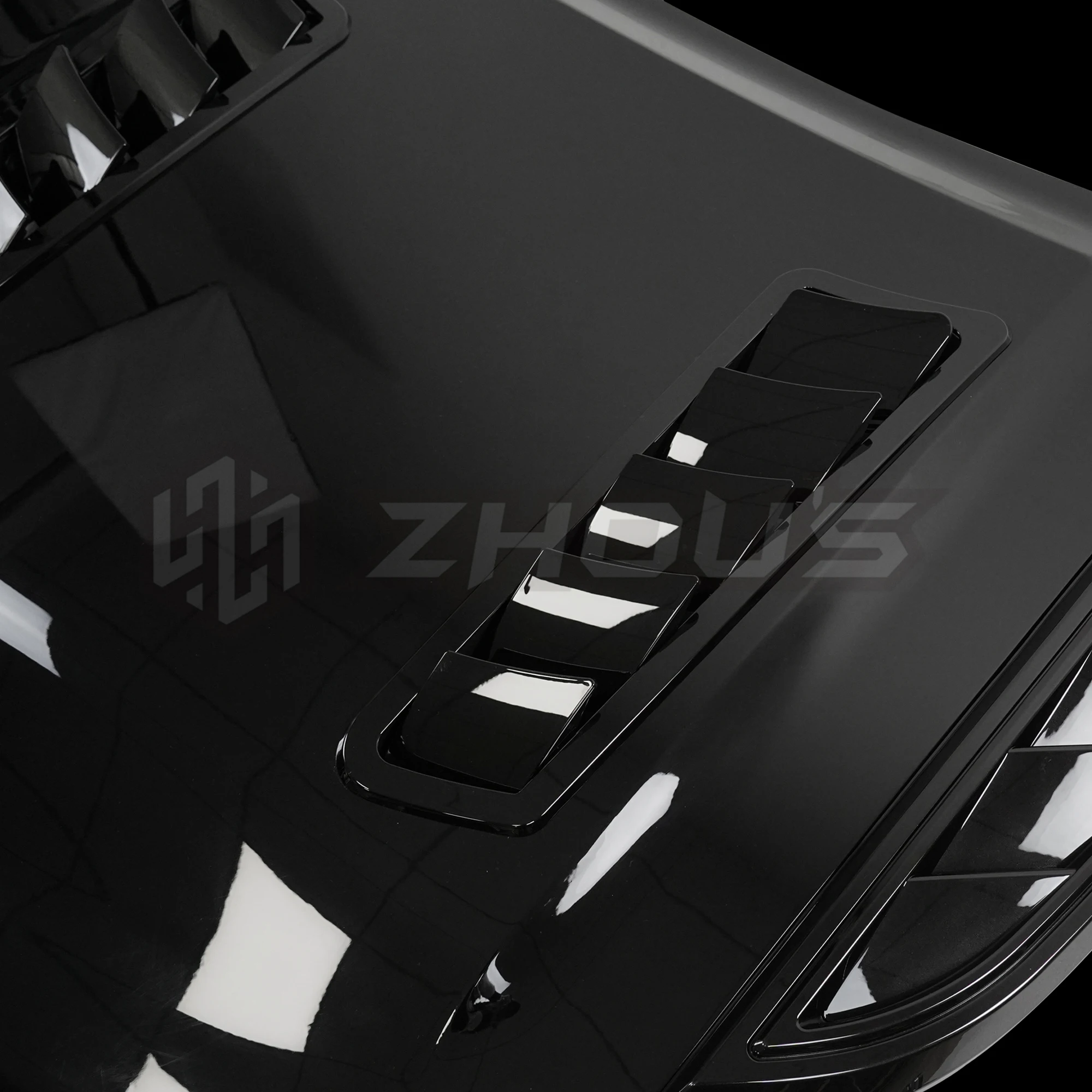 Car Engine Hood Cover Gloss Black Breathe Style Bonnet Engine Hoods For Land Rovers Defender Body Kit