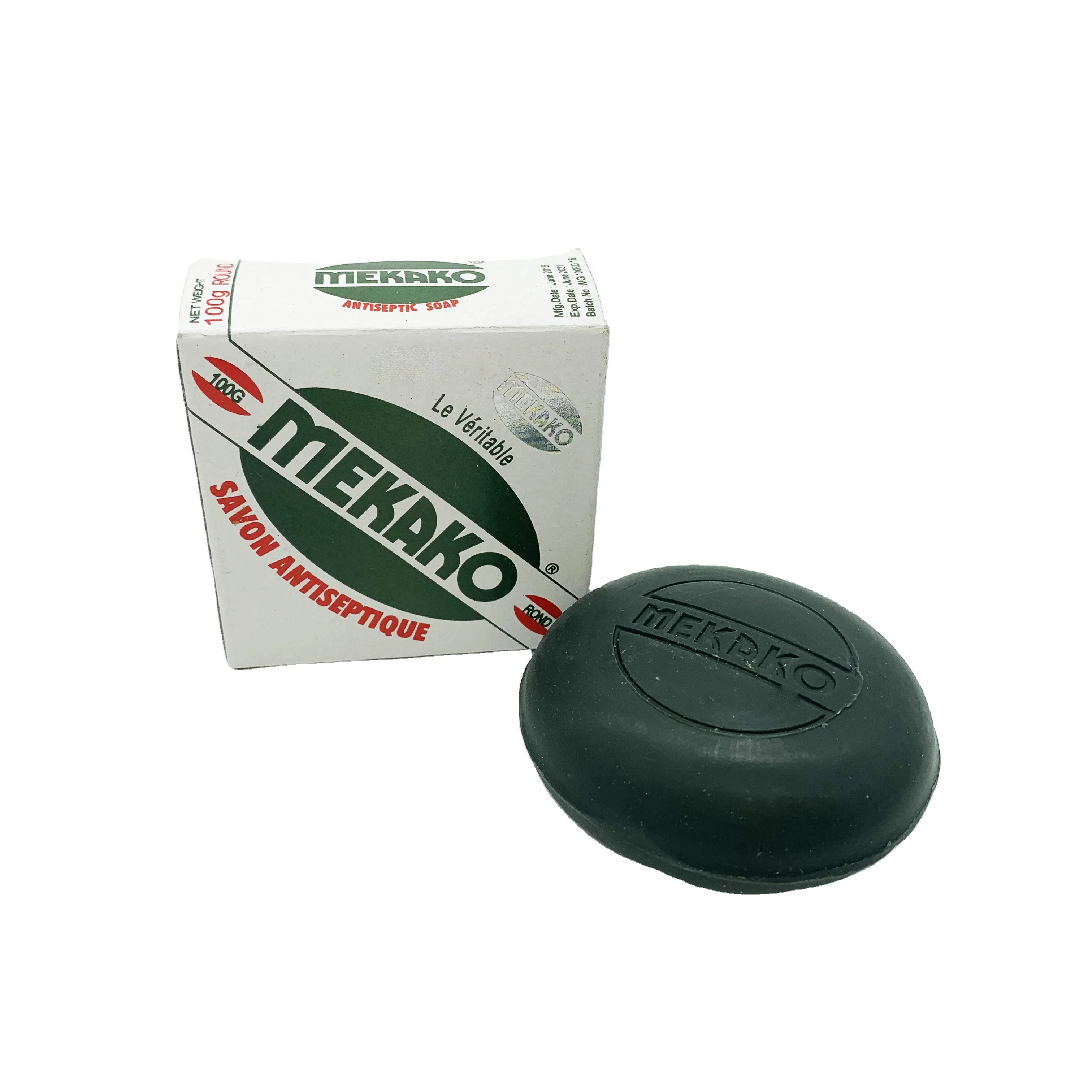 OEM 100g Charcoal original round mekako natural antiseptic raw african Dudu osun black mekako soap