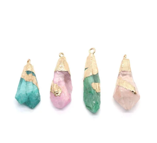 Cheap Natural Quartz Stone Faceted Flat Round Pendant charms Druzy Stone for DIY Earring Necklace Bracelets jewelry making.png