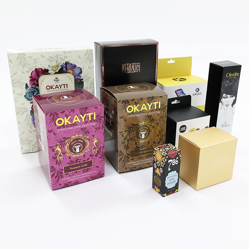 Custom Eco Friendly Double Side perfume box printing small Card boxes for  gift Lipstick packaging Boxes