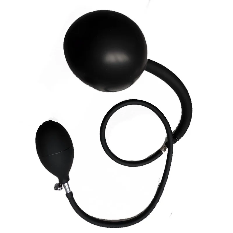 Sex Toys Silicone Huge Anus Butt Dilator Expandable Prostate Massager Women Inflatable Anal Plug Dildo Pump with Metal Ball