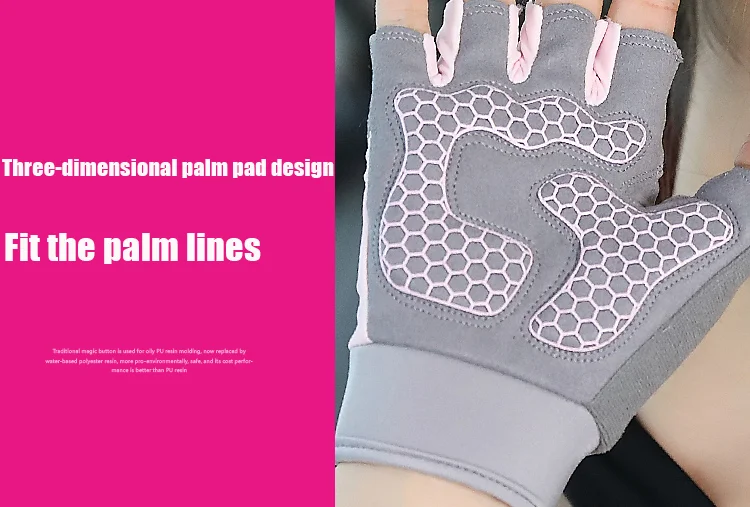 Customizable Polyester 502 Fitness Sports Gloves Weight Lifting Gloves for Women Gym Gloves