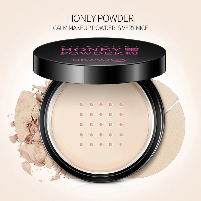 OEM bioaqua oil controlling mineral repairing long lasting breathable vegan whitening loose setting powder