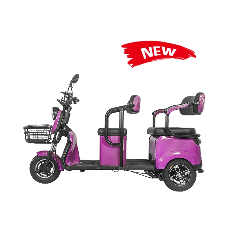 Electric Driving 60V 3 Wheel Electric Scooter Tricycle Safety Firmness Drive With Confidence Mini Electric Tricycle