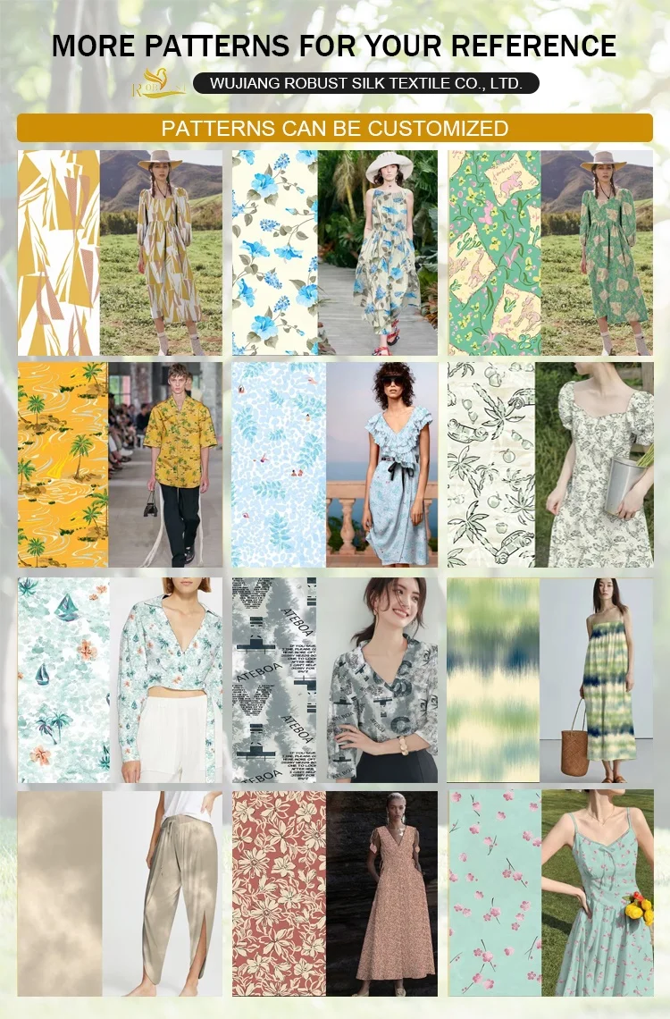 Customized pattern 80gsm Direct Injection Digital Printing 60S*60S 100% Rayon Fabric for Dresses