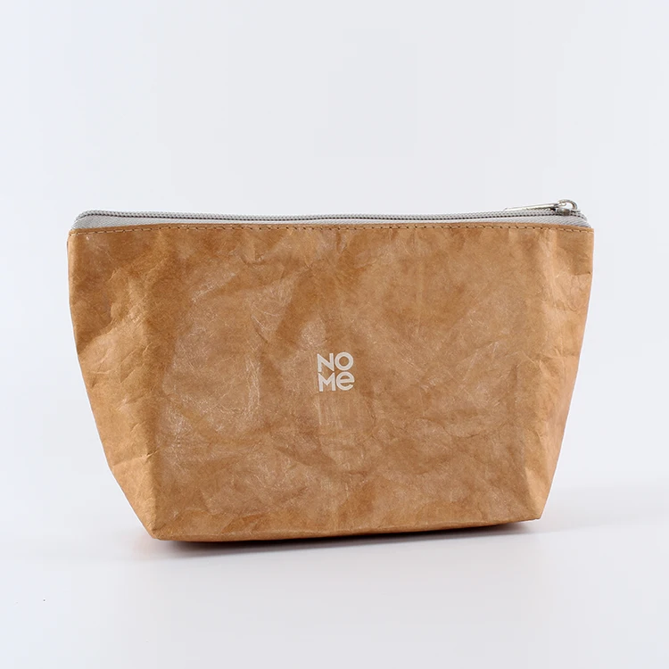 Custom Printing Portable Waterproof Lightweight Makeup Bag Dupont Paper Tyvek Cosmetic Pouch