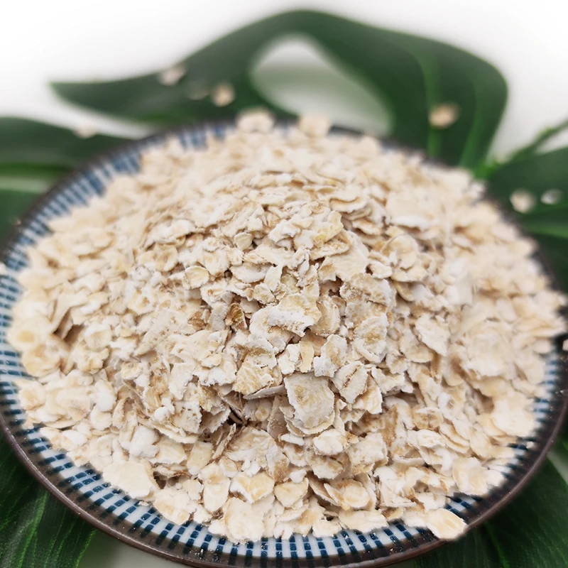 
rolled oats flake instant breakfast eaten directly after being mixed with boiling water 